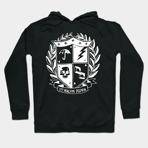 Umbrella Academy - School Crest [Inverted] [Front and Back Print] Hoodie by Dopamine Creative